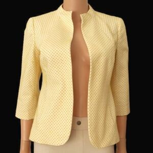 Talbots Swiss Dot Collarless Blazer 12-14W